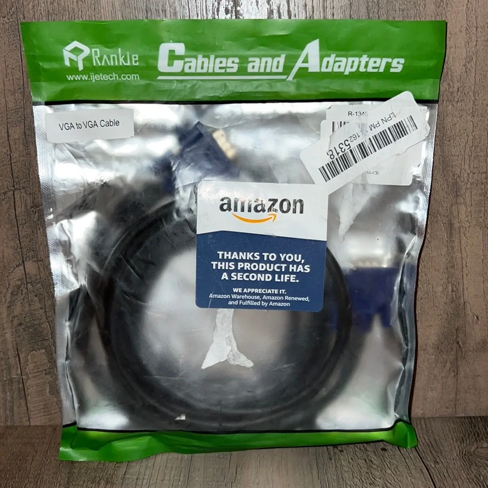 Rankie VGA to VGA Monitor Cable 6 ft R-1340-Cb-Vb/B01